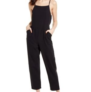BLANKNYCWIDE LEG JUMPSUIT IN PAINT IT BLACKSIZE:M NWT.Retail Price $98.00.